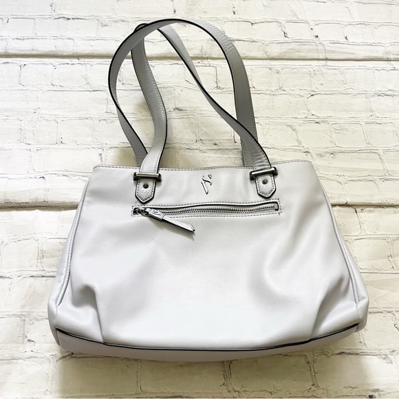 Simply Vera Vera Wang Handbags - Simply Vera Vera Wang Gray/Blue Shoulder Bag